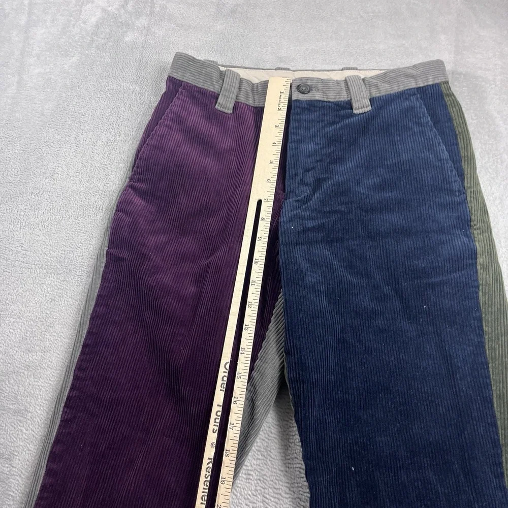 Brooks Brothers Clark Corduroy Pants Men's 30x32 Colorblock Multi Cotton Euc‎